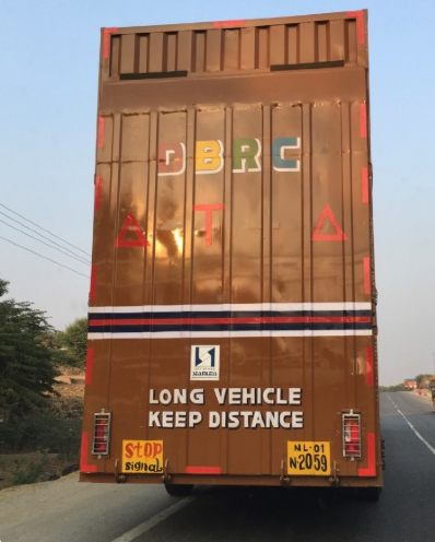 Large truck distance